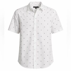 rag & bone Micro Print Button Down Shirt